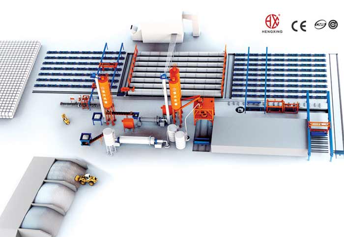 蒸(zhēng)壓加氣混凝土(tǔ)砌塊生産線 蒸(zhēng)壓加氣塊設備(bei)